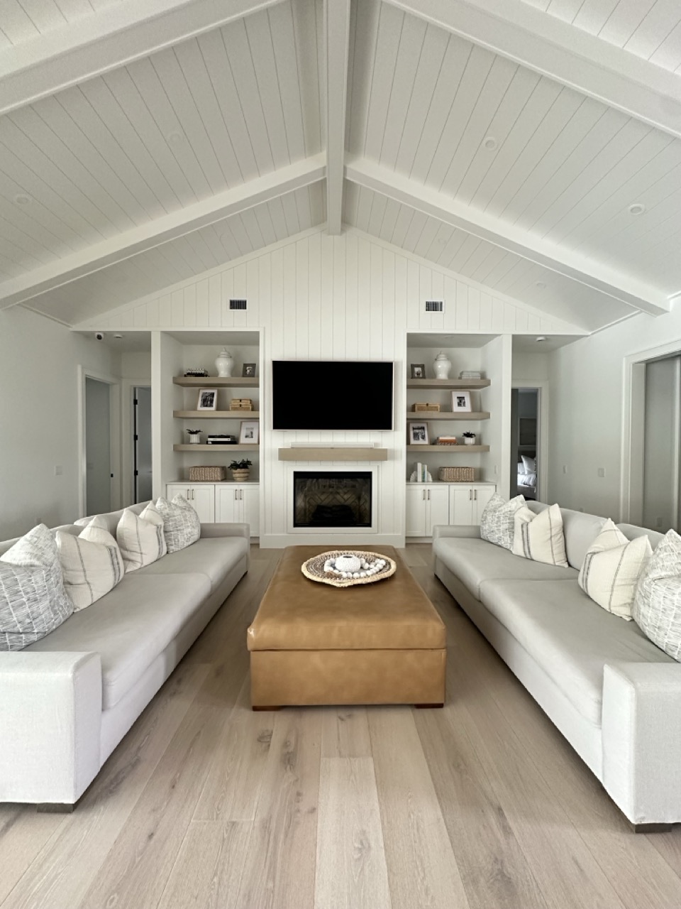 Styled coastal great room